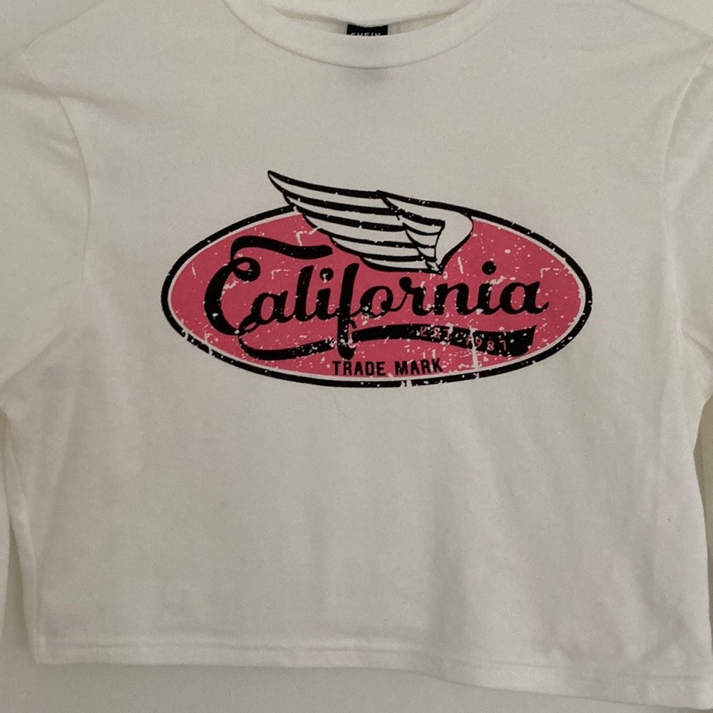 Long Sleeve California Shein Crop Top - Picture 7 of 12